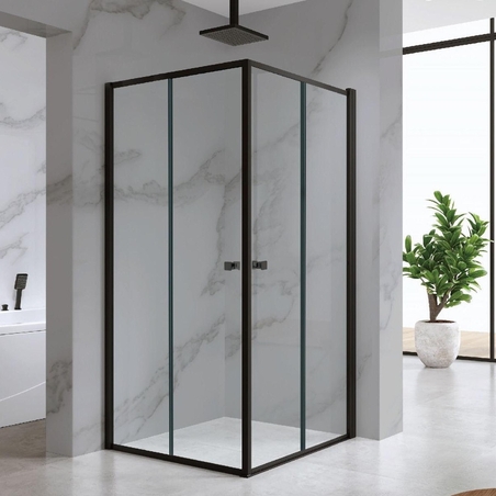 מקלחון הזזה פרזול שחור