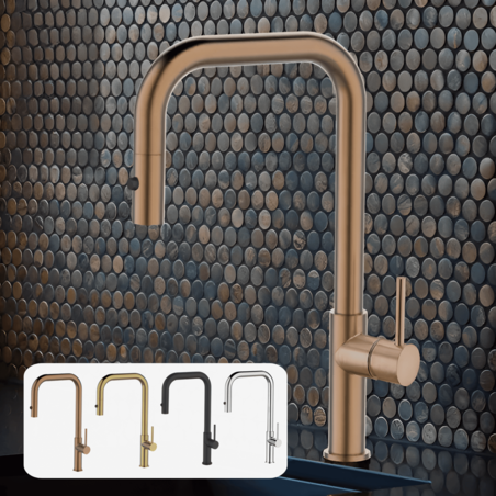 ברז מטבח נשלף 2 מצבים OB807 במגוון צבעים