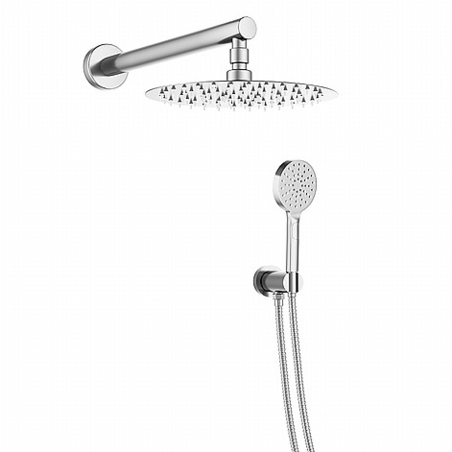 סט מקלחת ניקל (ראש מקלחת 25 ס