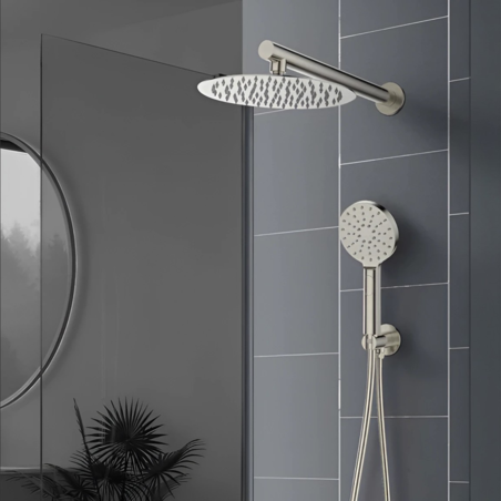 סט 5 חלקים למקלחת ניקל