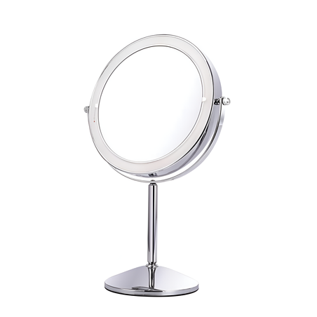 מראה מגדילה מונחת טאץ' עם תאורה פי 7 ניקל