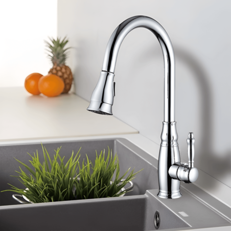 ברז מטבח נשלף 2 מצבים 804CH