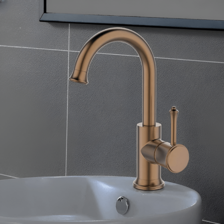 ברז ברבור לכיור אמבטיה ZV126 במגוון צבעים