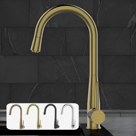 ברז מטבח נשלף OB808 במגוון צבעים