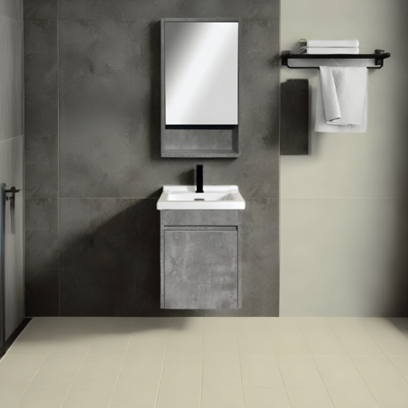 ארון אמבטיה תלוי אלפא 36*40 כולל מראה