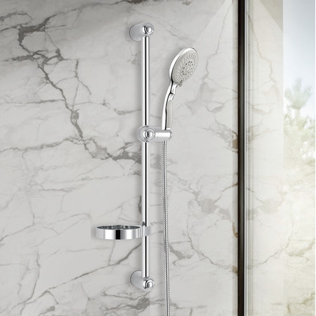 מוט מקלחת מתכוונן, מזלף 5 מצבים