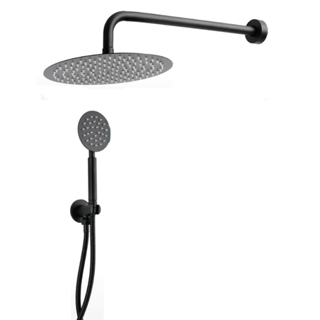 סט קומפלט למקלחת ונציה שחור מט