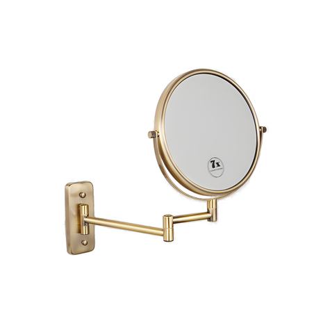 מראה מגדילה תלויה פי 7 זהב מט