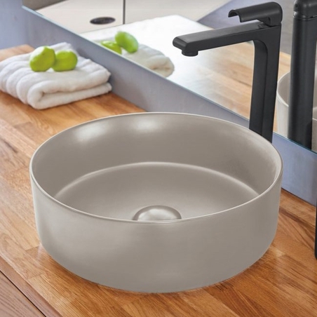 כיור אמבטיה מונח דגם רוז אבן מט