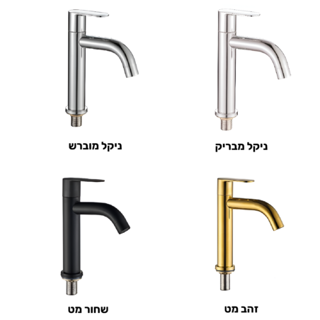 ברז מים קרים לכיור אמבטיה דגם פנמה