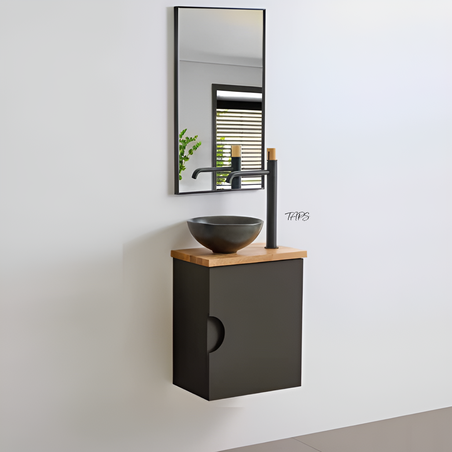 ארון אמבטיה תלוי אדם 26*43 כולל כיור מונח