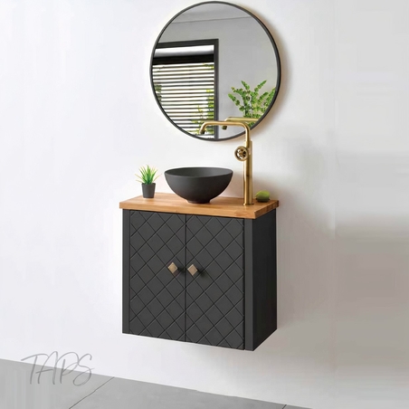 ארון אמבטיה תלוי גיאה 29*60 כולל כיור מונח