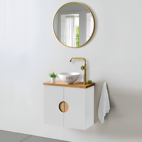 ארון אמבטיה תלוי דיאגו 29*60 כולל כיור מונח