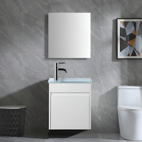 ארון אמבטיה תלוי גולן 25*45 לבן כולל מראה