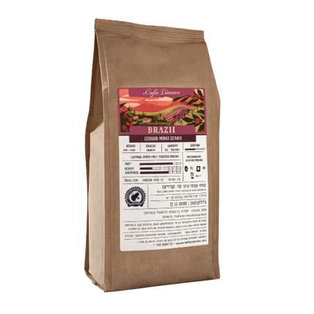 פולי קפה BRAZIL-DIEMME- במשקל 500 גר' של DIEMME איטליה
