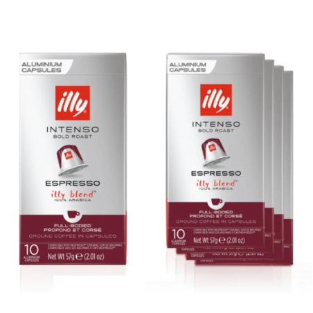 מבצע 50 קפסולות קפה illy קלייה כהה אינטנסו - illy intenso