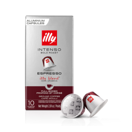 10 קפסולות קפה קלייה כהה אינטנסו - illy intenso