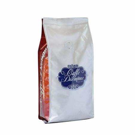 תערובת פולי קפה 500 גר' RED של DIEMME קליה כהה