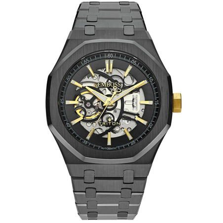שעון אמבוס טריטון EMBOSS Triton Automat דגם EMTRMUBBYMB000