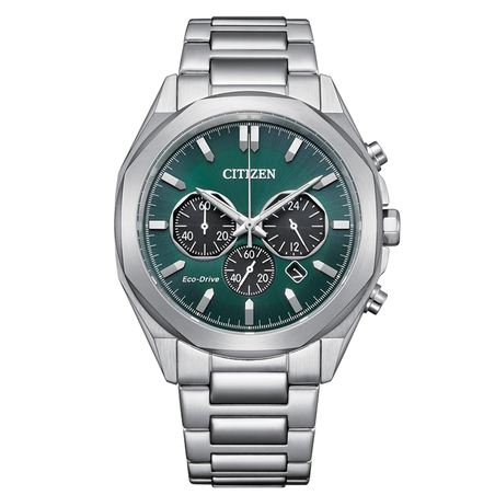 שעון לגבר כרונוגרף סולארי פלדת אל חלד דגם CICA459081X