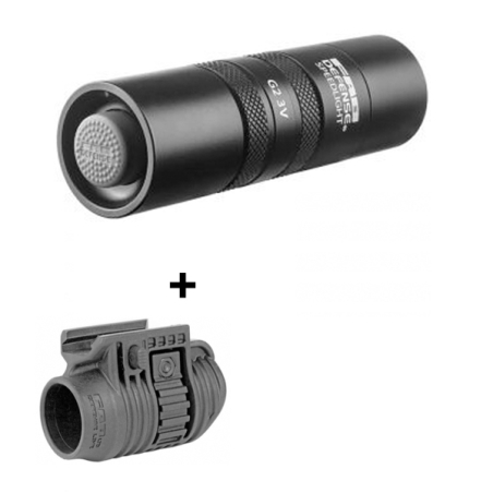 פנס טקטי FAB Speed Light G2 3V + מתאם PLA מתנה !