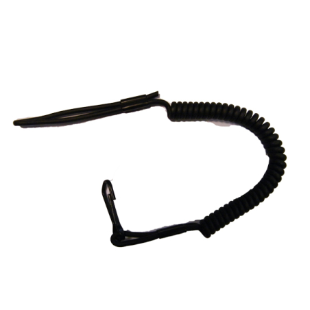 כבל אבטחה מסולסל לאקדח