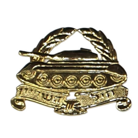 סיכת כומתה חיל השיריון מוזהב