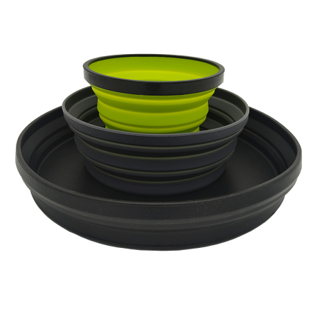 סט כלי אוכל רב פעמיים סיליקון CACTUS