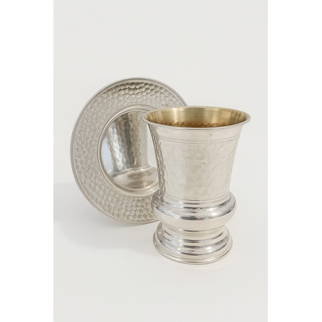 סט קידוש ואזה חצי רגל כסף טהור