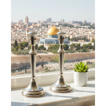 פמוטים מסורתי XL כסף טהור