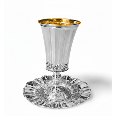 סט קידוש מסטרל ירושלים כסף טהור