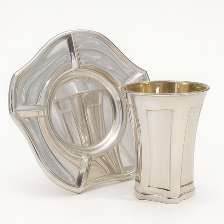 סט קידוש וואלס שערים כסף טהור