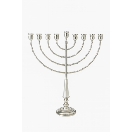 חנוכיה זיגזג בר מצווה כסף טהור