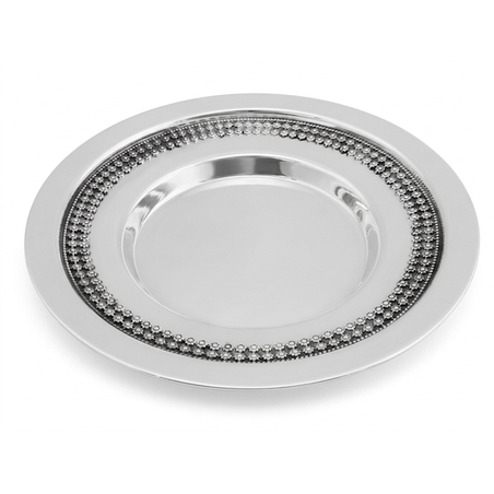 Pure silver Kiddush Rose cup plate