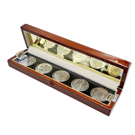 סט מטבעות לפדיון הבן מכסף טהור באריזה יוקרתית