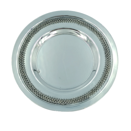 Filigree Kiddush cup plate M pure silver