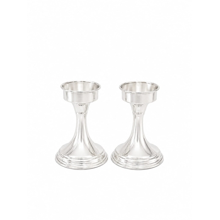 Handmade pure silver tealight candle holders