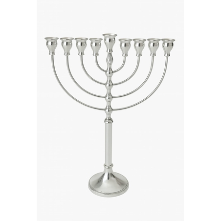 חנוכיה פנינים כסף טהור