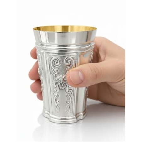 כוס קידוש תבל מכסף טהור