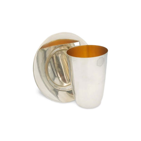 סט קידוש חבית כסף טהור