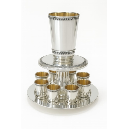 Pure silver zigzag wine dispenser (funnel)