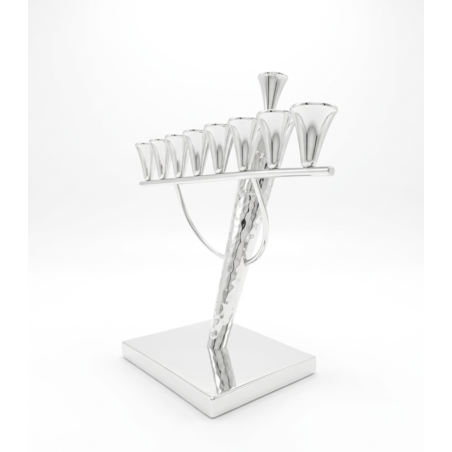 Pure silver STUB menorah