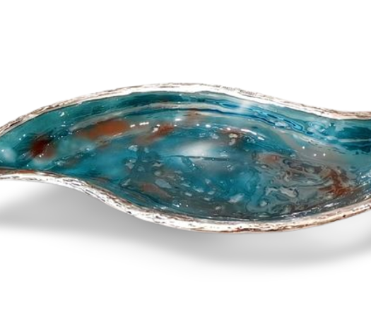 Roman glass wave pini tray