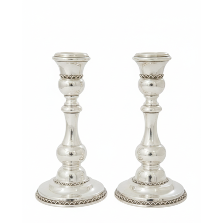 פמוטי מיני תפוח כסף טהור