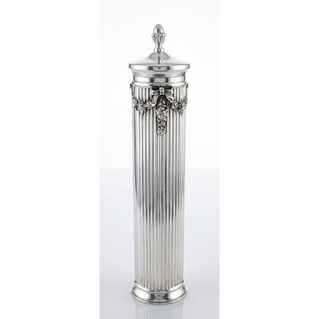 Box for the Scroll of Esther, made of pure silver, 