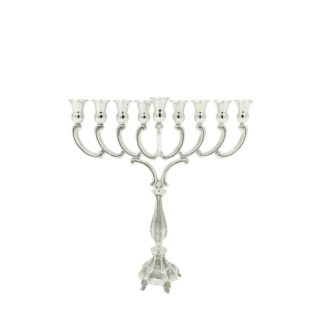 חנוכיה אמדאו מקושט כסף טהור