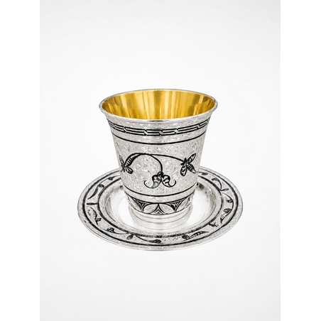 A 925 pure silver set decorated with dense artistic engraving and stamping work