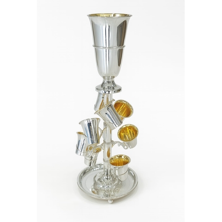 Pure silver waterfall wine dispenser (funnel).