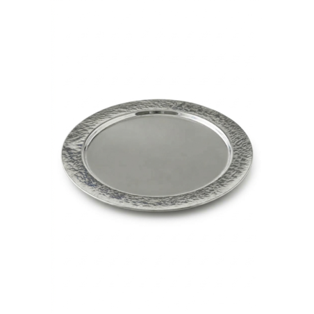 Pure silver hammer liqueur plate
