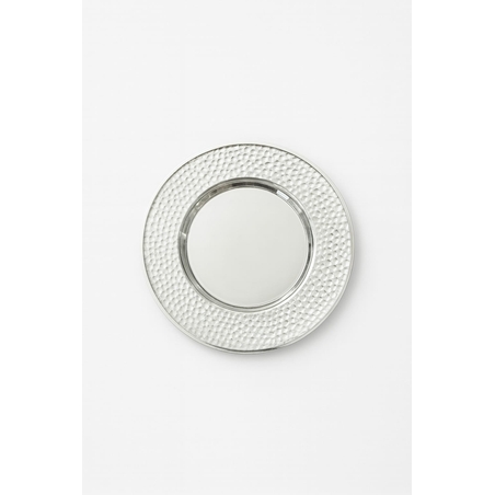 plate for Kiddush cup hammer pure silver